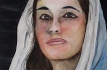 painting portrait Mother Mary