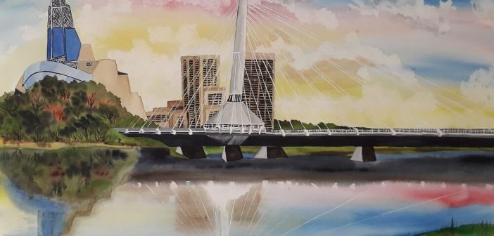 Painting Provencher Bridge Winnipeg