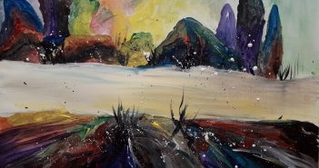ABSTRACT PAINTING LANDSCAPE