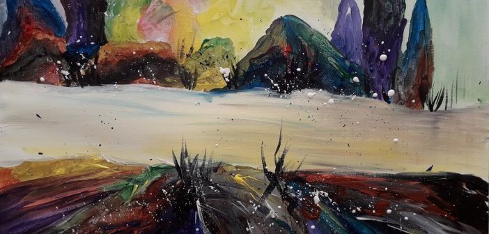 ABSTRACT PAINTING LANDSCAPE